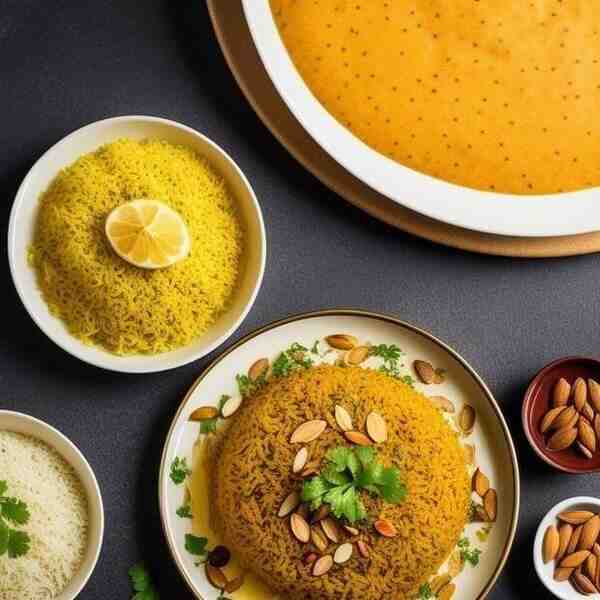 Рис поиндийски с лимоном и миндалем
